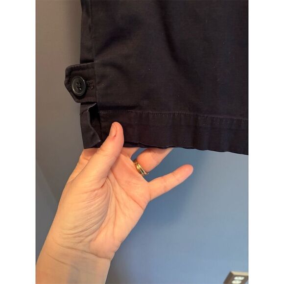 Talbots Women's Standard Size 12 Blue Cropped Skimmer Pants Casual Straight Leg - Picture 4 of 7